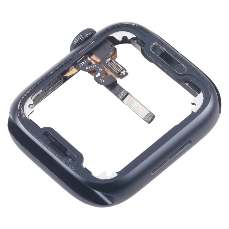 Piastra della lunetta del telaio centrale in lega di alluminio con cavo flessibile dell'asse di rotazione della corona, For Apple Watch Series 7 / 8 / 9 45MM LTE, For Apple Watch Series 7 / 8 / 9 45MM GPS, For Apple Watch Series 7 / 8 / 9 41MM LTE