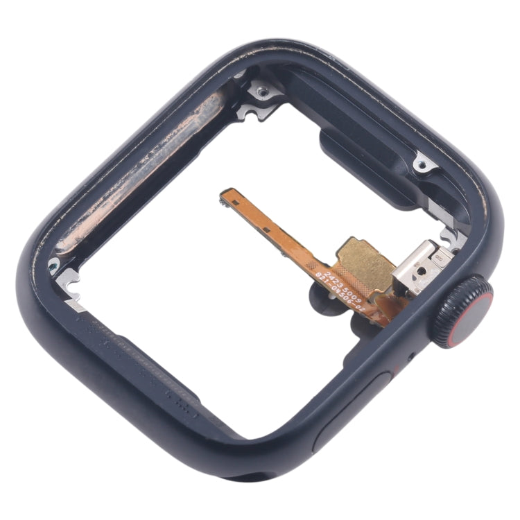 Piastra della lunetta del telaio centrale in lega di alluminio con cavo flessibile dell'asse di rotazione della corona, For Apple Watch Series 7 / 8 / 9 45MM LTE, For Apple Watch Series 7 / 8 / 9 45MM GPS, For Apple Watch Series 7 / 8 / 9 41MM LTE