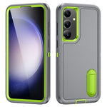 Custodia per telefono in silicone ibrido per PC robusto con supporto, For Samsung Galaxy S24+ / S25+ 5G, For Samsung Galaxy S25 Ultra 5G