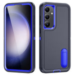 Custodia per telefono in silicone ibrido per PC robusto con supporto, For Samsung Galaxy S24+ / S25+ 5G, For Samsung Galaxy S25 Ultra 5G