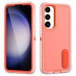 Custodia per telefono in silicone ibrido per PC robusto con supporto, For Samsung Galaxy S24+ / S25+ 5G, For Samsung Galaxy S25 Ultra 5G