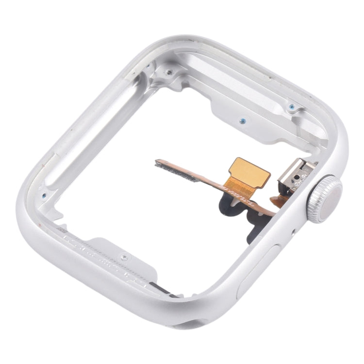 Piastra della lunetta del telaio centrale in lega di alluminio con cavo flessibile dell'asse di rotazione della corona, For Apple Watch Series  8 / 9 45MM LTE, For Apple Watch Series  8 / 9 45MM GPS, For Apple Watch Series  8 / 9 41MM LTE