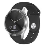 Cinturino in silicone con fibbia rovesciata tinta unita, misura: piccola cod, For Garmin Vivoactive 3 / Vivomove HR