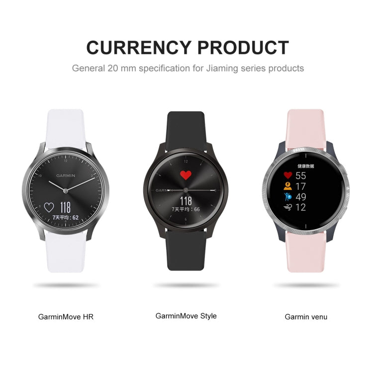 Cinturino in silicone con fibbia rovesciata tinta unita, misura: piccola cod, For Garmin Vivoactive 3 / Vivomove HR