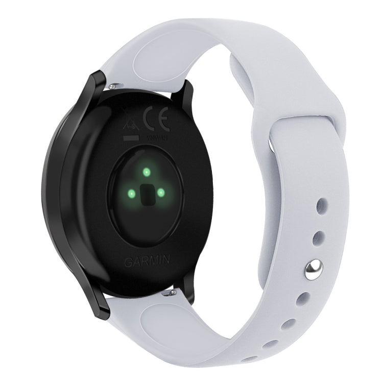 Cinturino in silicone con fibbia rovesciata tinta unita, misura: piccola cod, For Garmin Vivoactive 3 / Vivomove HR