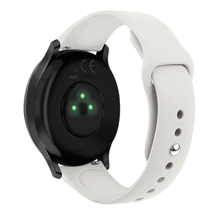 Cinturino in silicone con fibbia rovesciata tinta unita, misura: piccola cod, For Garmin Vivoactive 3 / Vivomove HR