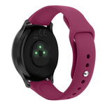 Cinturino in silicone con fibbia rovesciata tinta unita, misura: piccola cod, For Garmin Vivoactive 3 / Vivomove HR