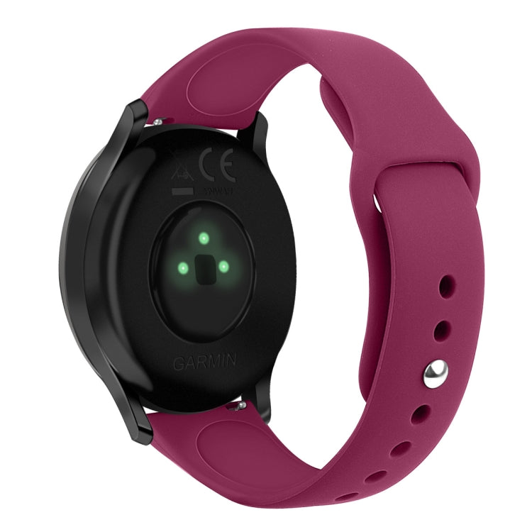 Cinturino in silicone con fibbia rovesciata tinta unita, misura: piccola cod, For Garmin Vivoactive 3 / Vivomove HR