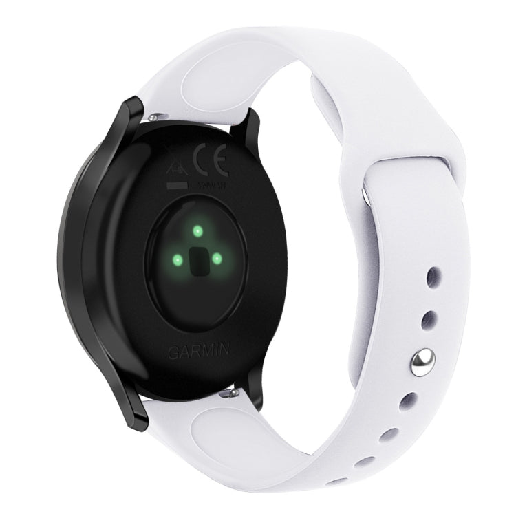 Cinturino in silicone con fibbia rovesciata tinta unita, misura: piccola cod, For Garmin Vivoactive 3 / Vivomove HR