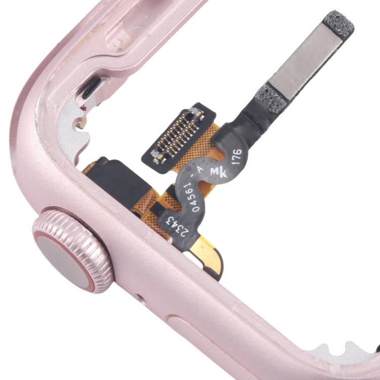 Aluminum Alloy Middle Frame Bezel Plate with Crown Rotation Axis Flex Cable, For Apple Watch Series 9 45MM LTE, For Apple Watch Series 9 45MM GPS, For Apple Watch Series 9 41MM LTE