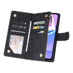 Portafoglio multifunzionale con cerniera smerigliata in pelle per telefono, For Galaxy A16 5G, For Galaxy A06 4G