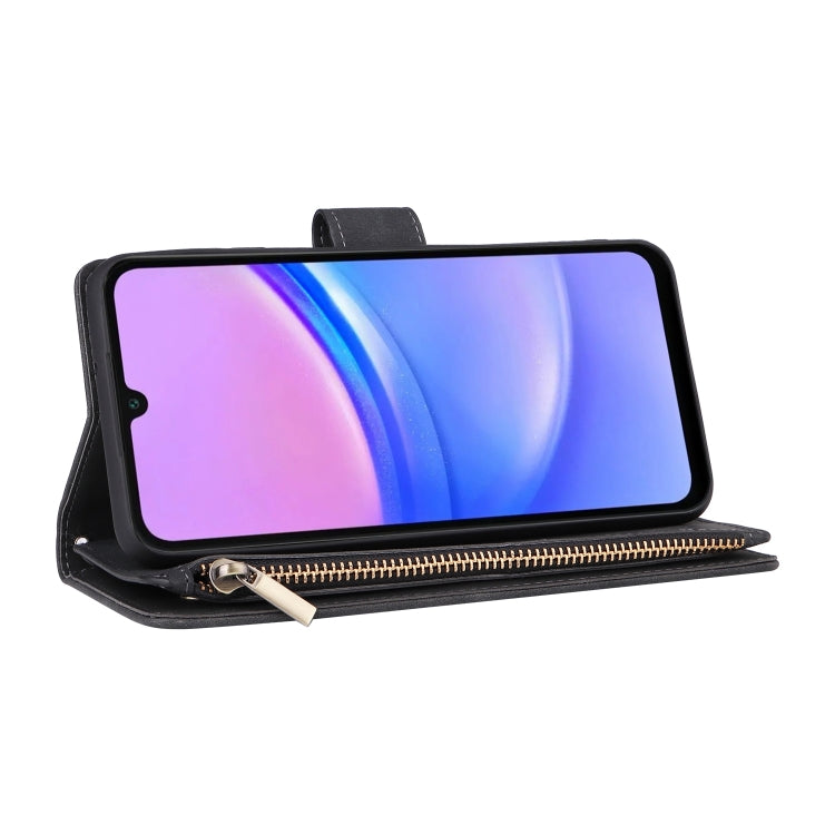 Portafoglio multifunzionale con cerniera smerigliata in pelle per telefono, For Galaxy A16 5G, For Galaxy A06 4G