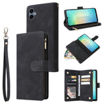 Portafoglio multifunzionale con cerniera smerigliata in pelle per telefono, For Galaxy A16 5G, For Galaxy A06 4G