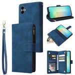 Portafoglio multifunzionale con cerniera smerigliata in pelle per telefono, For Galaxy A16 5G, For Galaxy A06 4G