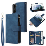 Portafoglio multifunzionale con cerniera smerigliata in pelle per telefono, For Galaxy S25 Ultra 5G, For Galaxy S24 FE 5G, For Galaxy S23 FE 5G, For Galaxy S22+ 5G