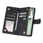 Portafoglio multifunzionale con cerniera smerigliata in pelle per telefono, For Galaxy S26 FE 5G, For Galaxy S26+ 5G, For Galaxy S26 Ultra 5G, For Galaxy S26 5G