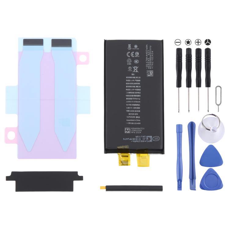 Batteria agli ioni di litio a ciclo zero JUXIN, For iPhone 15 Pro Max 4850mAh, For iPhone 15 Pro 3400mAh, For iPhone 15 Plus 4700mAh, For iPhone 15 3600mAh, For iPhone 14 Plus 4850mAh, For iPhone 14 3670mAh, For iPhone 14  Pro 3480mAh