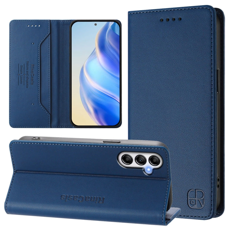 RC01 Custodia per telefono in pelle RFID con ventosa magnetica a doppia piega, For Samsung Galaxy M54 5G Global / F54, For Samsung Galaxy M14 5G Global, For Samsung Galaxy M53 5G