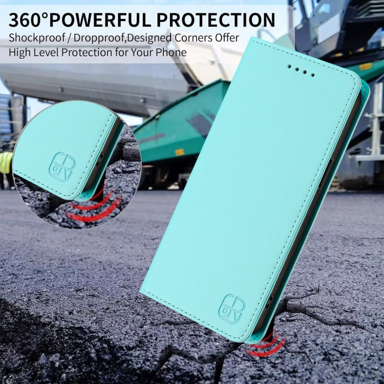 RC01 Custodia per telefono in pelle RFID con ventosa magnetica a doppia piega, For Samsung Galaxy M54 5G Global / F54, For Samsung Galaxy M14 5G Global, For Samsung Galaxy M53 5G