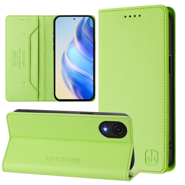 RC01 Custodia per telefono in pelle RFID con ventosa magnetica a doppia piega, For Samsung Galaxy A24 4G Global, For Samsung Galaxy A23 4G / 5G, For Samsung Galaxy A04 Core