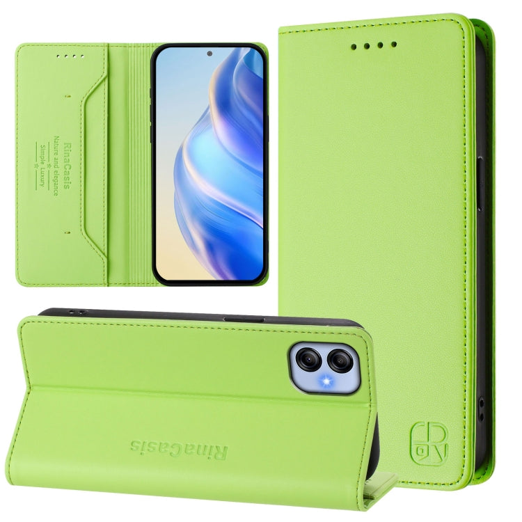 RC01 Custodia per telefono in pelle RFID con ventosa magnetica a doppia piega, For Samsung Galaxy A04e 4G / F04, For Samsung Galaxy A14 5G / 4G, For Samsung Galaxy A34 5G