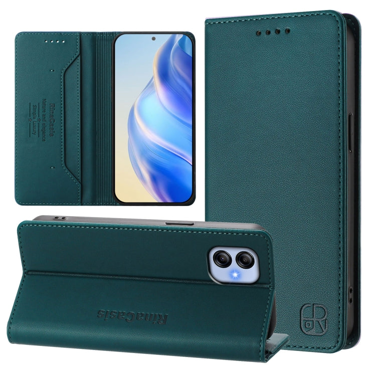 RC01 Custodia per telefono in pelle RFID con ventosa magnetica a doppia piega, For Samsung Galaxy A04e 4G / F04, For Samsung Galaxy A14 5G / 4G, For Samsung Galaxy A34 5G