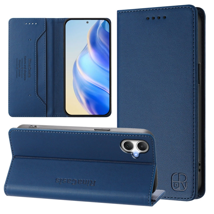RC01 Custodia per telefono in pelle RFID con ventosa magnetica a doppia piega, For Galaxy A27 5G, For Samsung Galaxy A06 4G / 5G, For Samsung Galaxy A56 5G