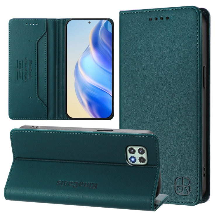 RC01 Custodia per telefono in pelle RFID con ventosa magnetica a doppia piega, For Samsung Galaxy A54 5G, For Samsung Galaxy A13 5G / 4G, For Samsung Galaxy A22 5G / A22s 5G