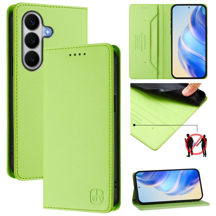 RC01 Custodia per telefono in pelle RFID con ventosa magnetica a doppia piega, For Galaxy A27 5G, For Samsung Galaxy A06 4G / 5G, For Samsung Galaxy A56 5G