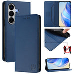 RC01 Custodia per telefono in pelle RFID con ventosa magnetica a doppia piega, For Galaxy A27 5G, For Samsung Galaxy A06 4G / 5G, For Samsung Galaxy A56 5G