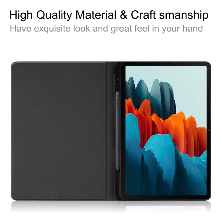 Custodia in TPU con trama pelle per Galaxy Tab S8 e S7
