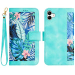 Custodia per telefono in pelle con motivo floreale e cordino, For Samsung Galaxy A12 5G, For Samsung Galaxy A04, For Samsung Galaxy A53 5G, For Samsung Galaxy A73 5G