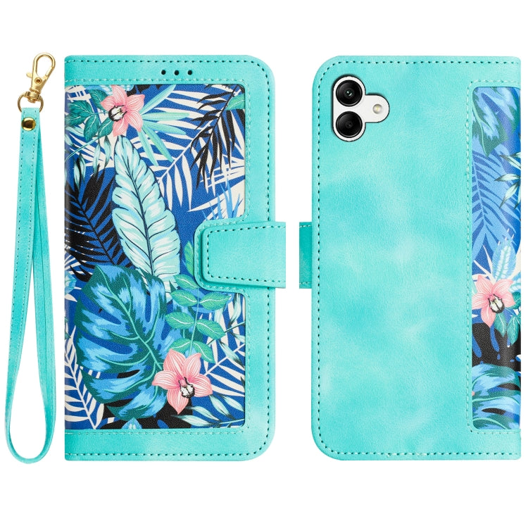 Custodia per telefono in pelle con motivo floreale e cordino, For Samsung Galaxy A12 5G, For Samsung Galaxy A04, For Samsung Galaxy A53 5G, For Samsung Galaxy A73 5G