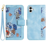 Custodia per telefono in pelle con motivo floreale e cordino, For Samsung Galaxy A14 5G / 4G, For Samsung Galaxy A34 5G, For Samsung Galaxy A54 5G, For Samsung Galaxy A04e