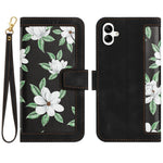 Custodia per telefono in pelle con motivo floreale e cordino, For Samsung Galaxy A14 5G / 4G, For Samsung Galaxy A34 5G, For Samsung Galaxy A54 5G, For Samsung Galaxy A04e