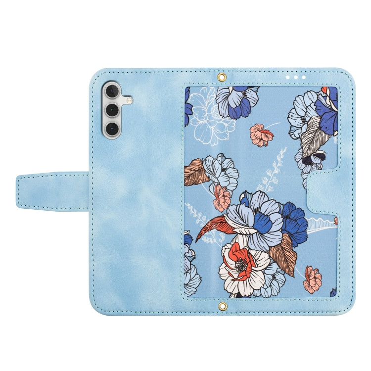 Custodia per telefono in pelle con motivo floreale e cordino, For Samsung Galaxy A05s, For Samsung Galaxy A25 5G, For Samsung Galaxy A24 4G, For Samsung Galaxy A23 5G / 4G