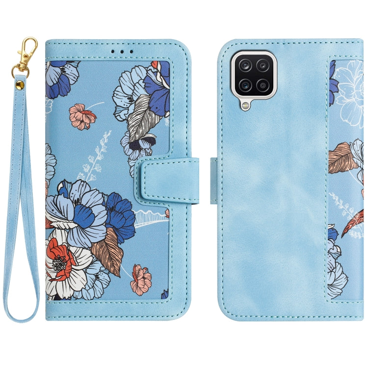 Custodia per telefono in pelle con motivo floreale e cordino, For Samsung Galaxy A12 5G, For Samsung Galaxy A04, For Samsung Galaxy A53 5G, For Samsung Galaxy A73 5G