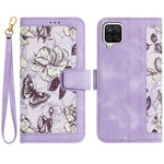 Custodia per telefono in pelle con motivo floreale e cordino, For Samsung Galaxy A12 5G, For Samsung Galaxy A04, For Samsung Galaxy A53 5G, For Samsung Galaxy A73 5G