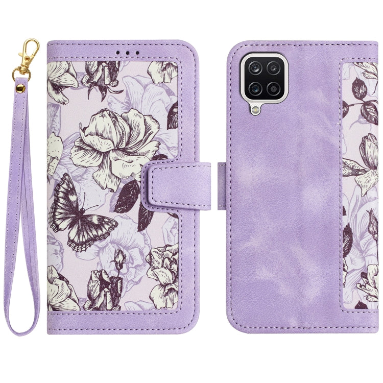 Custodia per telefono in pelle con motivo floreale e cordino, For Samsung Galaxy A12 5G, For Samsung Galaxy A04, For Samsung Galaxy A53 5G, For Samsung Galaxy A73 5G