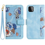 Custodia per telefono in pelle con motivo floreale e cordino, For Samsung Galaxy A33 5G, For Samsung Galaxy A13 5G / 4G, For Samsung Galaxy A22 5G, For Samsung Galaxy A72 5G / 4G