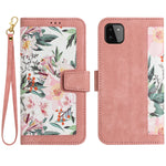Custodia per telefono in pelle con motivo floreale e cordino, For Samsung Galaxy A33 5G, For Samsung Galaxy A13 5G / 4G, For Samsung Galaxy A22 5G, For Samsung Galaxy A72 5G / 4G