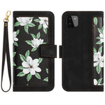 Custodia per telefono in pelle con motivo floreale e cordino, For Samsung Galaxy A33 5G, For Samsung Galaxy A13 5G / 4G, For Samsung Galaxy A22 5G, For Samsung Galaxy A72 5G / 4G