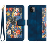 Custodia per telefono in pelle con motivo floreale e cordino, For Samsung Galaxy A33 5G, For Samsung Galaxy A13 5G / 4G, For Samsung Galaxy A22 5G, For Samsung Galaxy A72 5G / 4G