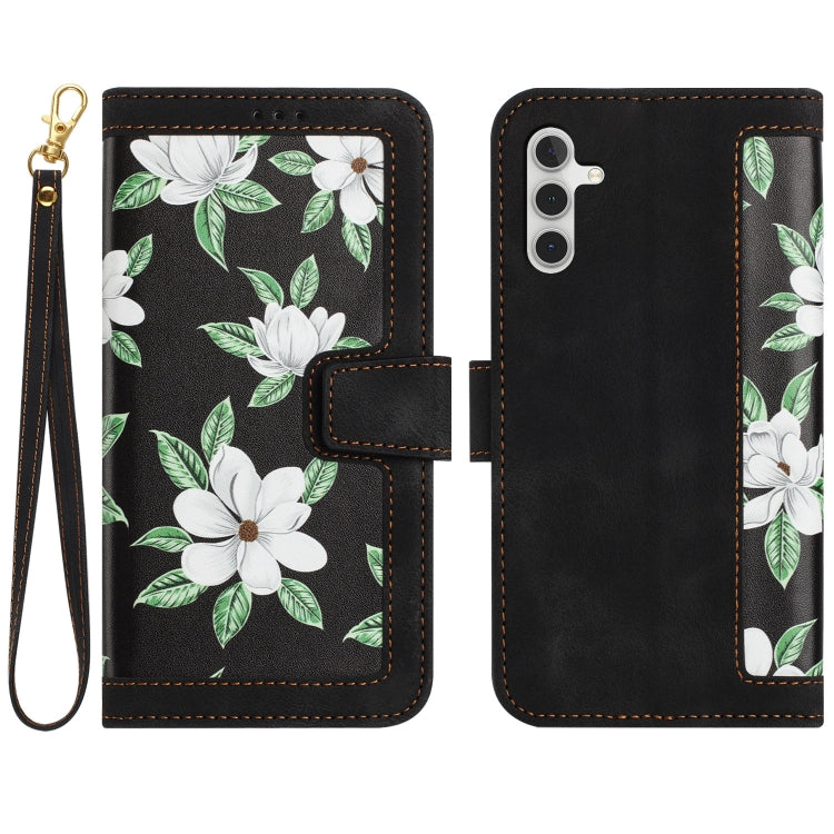 Custodia per telefono in pelle con motivo floreale e cordino, For Samsung Galaxy A05s, For Samsung Galaxy A25 5G, For Samsung Galaxy A24 4G, For Samsung Galaxy A23 5G / 4G