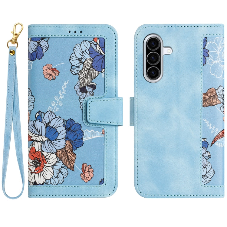 Custodia per telefono in pelle con motivo floreale e cordino, For Samsung Galaxy A26 5G, For Samsung Galaxy A36, For Samsung Galaxy A16 5G / 4G, For Samsung Galaxy A06 4G