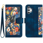 Custodia per telefono in pelle con motivo floreale e cordino, For Samsung Galaxy A52 5G / 4G, For Samsung Galaxy A32 5G
