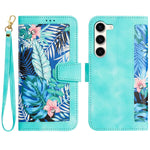 Custodia per telefono in pelle con motivo floreale e cordino, For Samsung Galaxy S24 5G, For Samsung Galaxy S23 FE 5G, For Samsung Galaxy S23 Ultra 5G, For Samsung Galaxy S23+ 5G