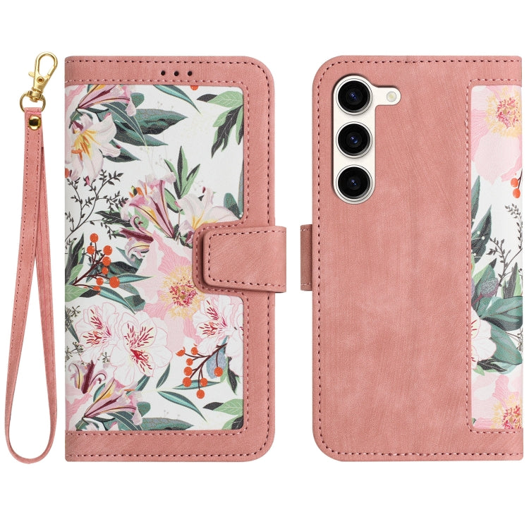Custodia per telefono in pelle con motivo floreale e cordino, For Samsung Galaxy S23 5G, For Samsung Galaxy S20 FE, For Samsung Galaxy S22 Ultra 5G, For Samsung Galaxy S22+ 5G