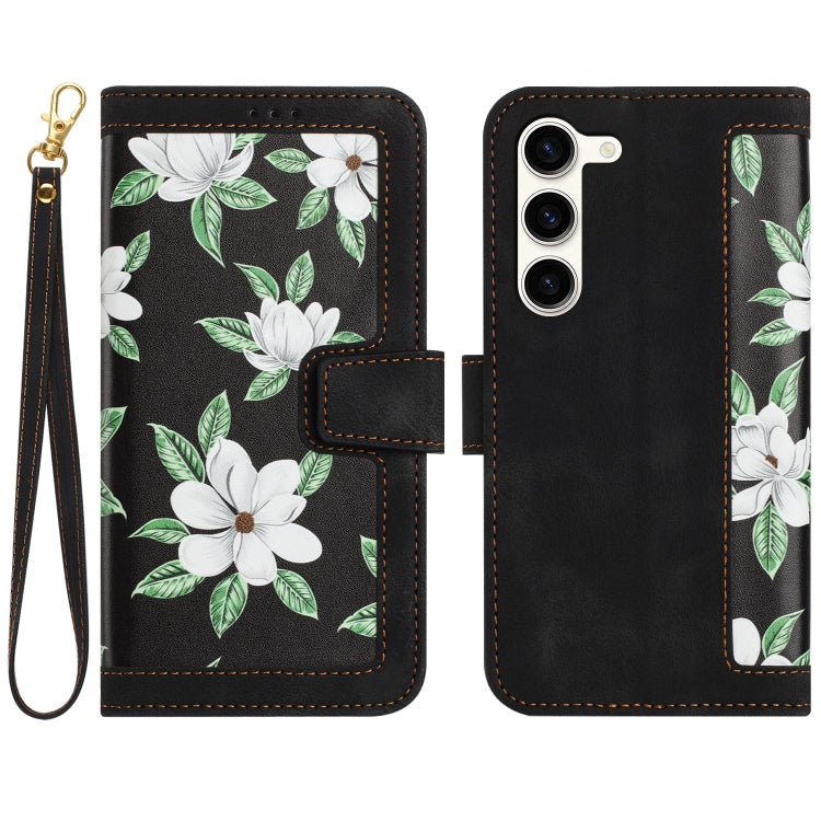 Custodia per telefono in pelle con motivo floreale e cordino, For Samsung Galaxy S23 5G, For Samsung Galaxy S20 FE, For Samsung Galaxy S22 Ultra 5G, For Samsung Galaxy S22+ 5G