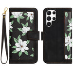Custodia per telefono in pelle con motivo floreale e cordino, For Samsung Galaxy S23 5G, For Samsung Galaxy S20 FE, For Samsung Galaxy S22 Ultra 5G, For Samsung Galaxy S22+ 5G